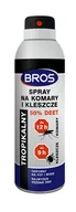 Zwalczanie i odstraszanie szkodników - Bros Sp z o.o spray na komary i kleszcze 50% DEET 180ml 1760 - miniaturka - grafika 1