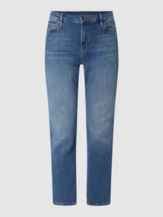 Spodnie damskie - Jeansy o kroju slim fit z dodatkiem streczu model ‘Sol’ - grafika 1