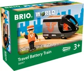 Samochody i pojazdy dla dzieci - Brio BRIO World orange-black passenger train, toy vehicle - miniaturka - grafika 1
