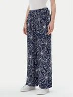 Spodnie damskie - Olsen Spodnie materiałowe 14002153 Granatowy Relaxed Fit - miniaturka - grafika 1