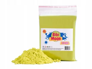Bibimoon Piasek Kinetyczny 1Kg Woreczek Żółty - Masy plastyczne - miniaturka - grafika 1