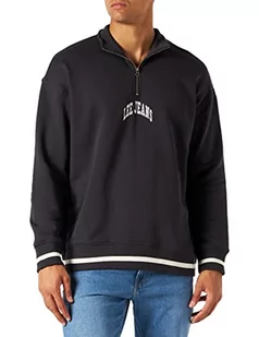 Lee Męska bluza z zamkiem błyskawicznym, Washed Black, S - Bluzy męskie - miniaturka - grafika 1
