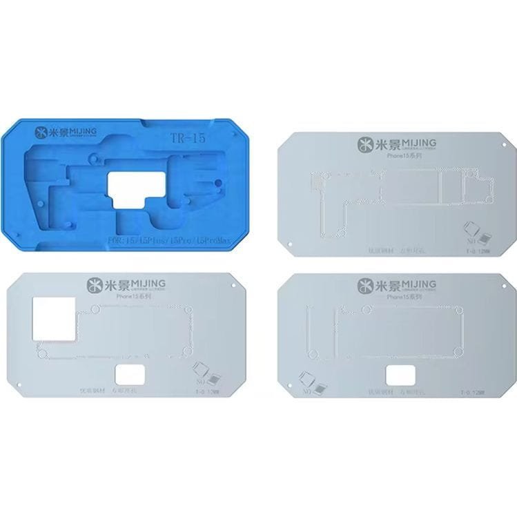 Platforma, podstawka MiJing Z20 Pro z sitami do pozycjonowania reballingu płyty głównej do serii iPhone 15