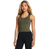 Koszulki sportowe damskie - Damski top treningowy Under Armour Motion Tank Emea - oliwkowy/khaki - UNDER ARMOUR - miniaturka - grafika 1