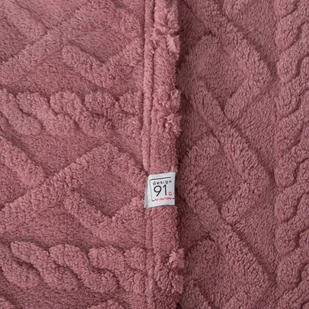 Koc 200 x 220 Design Mikrofibra Warkocz Puder - Koce - miniaturka - grafika 5