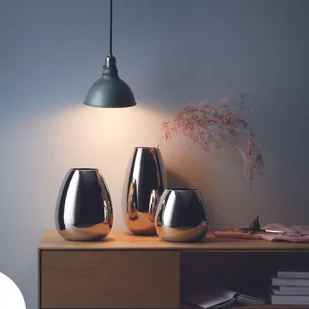 Wazon ANAIS Philippi 30 cm srebrny - Wazony i flakony - miniaturka - grafika 2