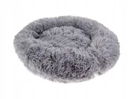 Legowiska dla psów - Legowisko dla psa 50cm, pluszowe posłanie dla psa szary PA0122 - miniaturka - grafika 1