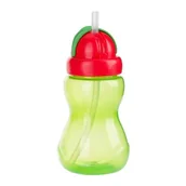 Pozostałe kosmetyki - Canpol babies Bidon sportowy z rurką 56/109 kolor zielony 270 ml - miniaturka - grafika 1