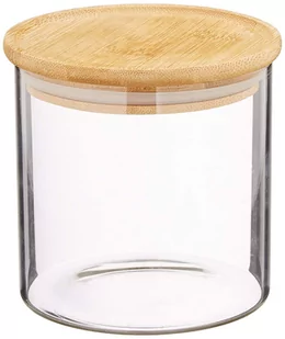 Pojemnik szklany z pokrywką z bambusa 500 ml KESPER None - Pojemniki kuchenne - miniaturka - grafika 1