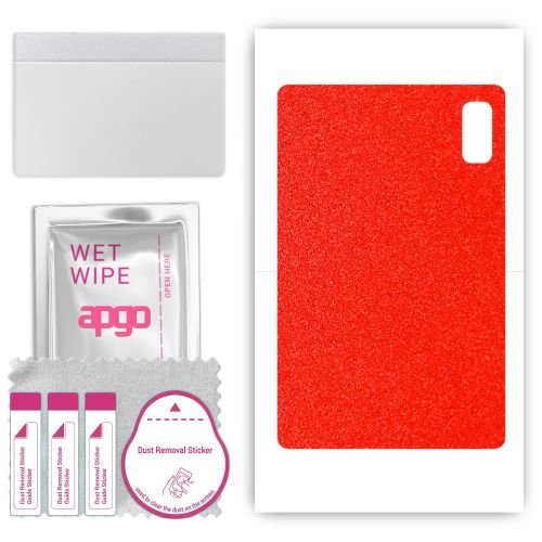 folia naklejka skórka strukturalna na TYŁ do HTC A103 Plus - Czerwony Pastel Matowy - apgo SKINS