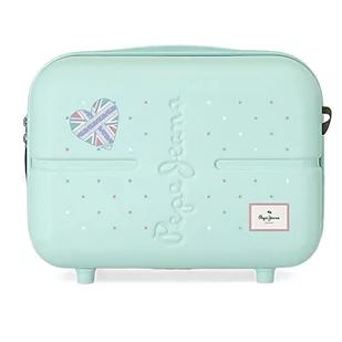 Pepe Jeans Nerea Neceser Adaptable Obudowa na messenger Niebieski 29x21x15 cms Sztywny ABS 9,14L 2,52 kg, niebieski, Neceser, kosmetyczka z paskiem na ramię - Kosmetyczki, organizery i kuferki - miniaturka - grafika 1