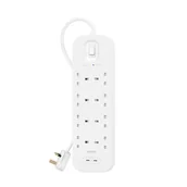 Listwy zasilające - Belkin 2M, 8-portowa listwa + Dual USB-C, 30W 900J - miniaturka - grafika 1