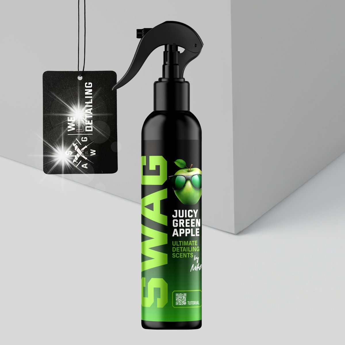 SWAG JUICY GREEN APPLE Intensywny Zapach Zielonego Jabłka 150ml z zawieszką