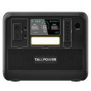 Akumulatory ogólnego zastosowania - Przenośna stacja zasilania TALLPOWER V2000, generator słoneczny LiFePo4 1536Wh, moc wyjściowa AC 2000W - miniaturka - grafika 1