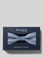 Krawaty i muchy męskie - Mucha jedwabna z fakturowanym wzorem - miniaturka - grafika 1