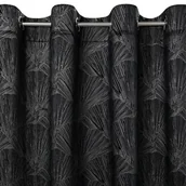 Zasłony - Euro Firany Zasłona Velvet Pierre Cardin Goja 140 x 250 Czarny 1220144 - miniaturka - grafika 1