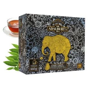 Herbata czarna ekspresowa EARL GREY GOLDEN PREMIUM TEA ADALBERT'S 80x2g - Herbata - miniaturka - grafika 1