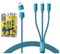 Kable USB - Kabel Remax USB USB-C do Micro USB Lightning USB-C 100W - miniaturka - grafika 1