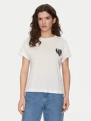 Koszulki i topy damskie - Noisy May T-Shirt Gaby 27032954 Biały Regular Fit - miniaturka - grafika 1