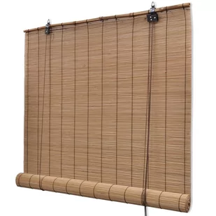 vidaXL vidaXL Brzowa bambusowa roleta 120 x 160 cm - Rolety - miniaturka - grafika 1