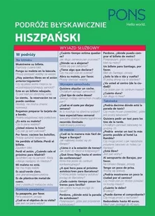 Pons Podróże błyskawicznie. Hiszpański praca zbiorowa - Książki do nauki języka hiszpańskiego - miniaturka - grafika 1