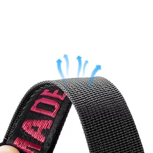 Dux Ducis Strap (Outdoor  Version) pasek Apple Watch Ultra, SE, 8, 7, 6, 5, 4, 3, 2, 1 (49, 45, 44, 42  mm) nylonowa opaska bransoleta czarno-czerwony - Akcesoria do smartwatchy - miniaturka - grafika 4