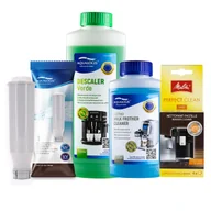 Akcesoria i części do ekspresów do kawy - Zestaw do Ekspresu Melitta Filtr AL-TES46, Latteo 250ml, Tabletki czyszczące Melitta Perfect Clean 4szt, Verde 500ml - miniaturka - grafika 1
