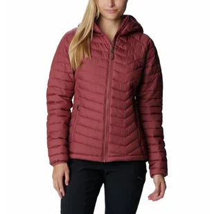 Kurtka Turystyczna Puchowa Damska Columbia Powder Lite Hooded Jacket - Odzież trekkingowa damska - miniaturka - grafika 1