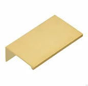 Zawiasy, okucia i inne akcesoria - Uchwyt meblowy krawędziowy 2446 48 Złoty Szczotkowany - miniaturka - grafika 1