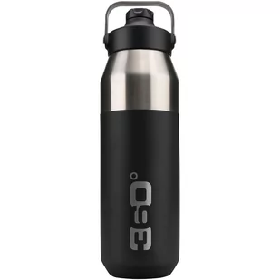 360 Degrees Butelka termiczna 360 Degrees Vacuum Insulated Stainless Wide Mouth Bottle With Sip Cap 1 l Czarna - Butelki termiczne - miniaturka - grafika 1