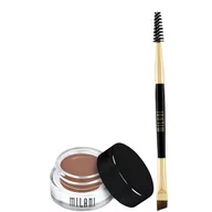Cienie do powiek - MILANI MILANI - Stay Put Brow Color - Pomada do brwi + dwustronny pędzelek - 01 SOFT BROWN MILPCDDPE-NYPE - miniaturka - grafika 1