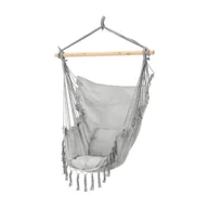 Fotele ogrodowe wiszące - Leziter Hamak Puerto szary - miniaturka - grafika 1