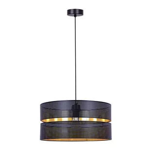 Lampa wisząca z czarno-złotym abażurem K-5221 z serii ZIMBO - Lampy sufitowe - miniaturka - grafika 1