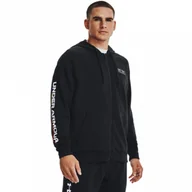Bluzy sportowe męskie - Męska bluza dresowa rozpinana z kapturem UNDER ARMOUR UA Rival Fleece Chroma FZ HD - miniaturka - grafika 1