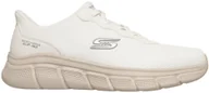 Buty sportowe męskie - Buty męskie SKECHERS BOBS Sport B Flex - GLACIAL EDGE 118113-WHT 45 - miniaturka - grafika 1