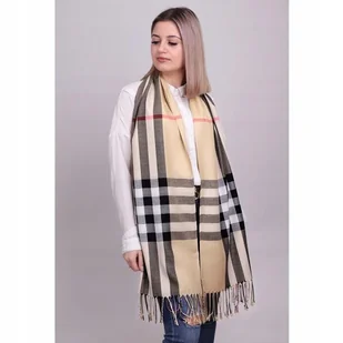Ciepły szalik damski angielska krata Cashmere SZA-09 - Apaszki i szaliki damskie - miniaturka - grafika 1