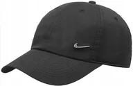 Czapki i chusty sportowe męskie - CZAPKA MĘSKA NIKE METAL Z DASZKIEM SWOOSH BLACK BEJSBOLÓWKA METALOWE LOGO - miniaturka - grafika 1