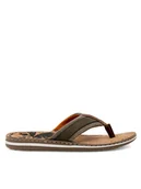 Klapki i japonki męskie - Rieker Japonki 21095-54 Zielony - miniaturka - grafika 1