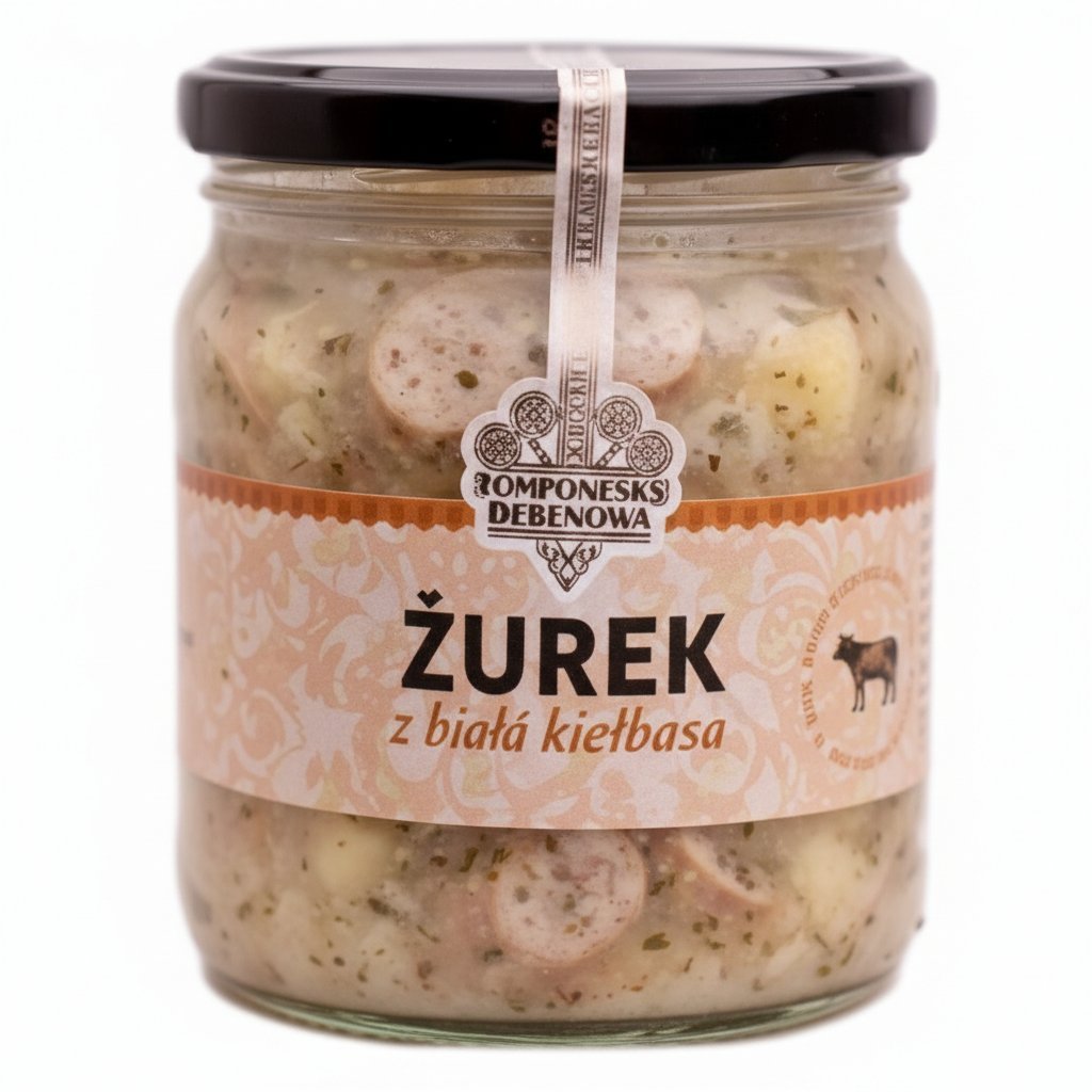 Żurek z Białą Kiełbasą 400 ml - Schronisko Bukowina – Tradycyjny Góralski Smak w Twoim Domu