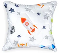 Kołdry i poduszki dla dzieci - PODUSZKA JASIEK 50x50 DLA DZIECKA ANTYALERGICZNA RAKIETY NADRUK Z POLSKI - miniaturka - grafika 1
