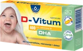 Witaminy i minerały - Oleofarm SP. Z O.O. D-Vitum DHA Witamina D 400 j.m. + DHA, 30 kapsułek twist-off 3582621 - miniaturka - grafika 1