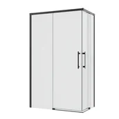 Kabiny prysznicowe - Kabina prysznicowa prostokątna Remix 120 x 80 x 195 cm czarna Sensea - miniaturka - grafika 1