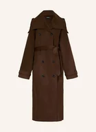 Płaszcze damskie - Meotine Płaszcz Wełniany Bello braun - miniaturka - grafika 1