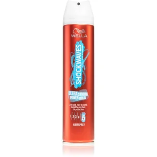 Wella Shockwaves Lakier do włosów 250ml ultra stro - Kosmetyki do stylizacji włosów - miniaturka - grafika 1