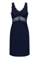 Bielizna nocna - Hunkemöller Sukienka na ramiączkach z koronką Nora Niebieski - miniaturka - grafika 1