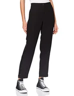 Spodnie damskie - Armani Exchange Damskie spodnie Crepe with Shiny Sequins Pants, czarny, 2 - miniaturka - grafika 1