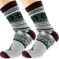 Skarpetki męskie - Wyjątkowe Męskie Skarpetki Zimowe | Norweski Design - miniaturka - grafika 1