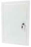 Akcesoria do wentylacji i klimatyzacji - DRZWICZKI REWIZYJNE METALOWE BIAŁE ZAMEK 40x50 - miniaturka - grafika 1