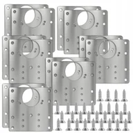 Meble modułowe i akcesoria - Płytki do Naprawy Zawiasów Zestaw 12szt Drzwi Meblowych Szafki 9x9cm Płytka - miniaturka - grafika 1