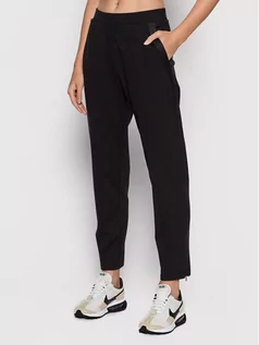 Spodnie damskie - Calvin Klein Spodnie materiałowe K20K203687 Czarny Relaxed Fit - grafika 1
